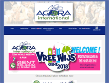 Tablet Screenshot of agoraclubinternational.com
